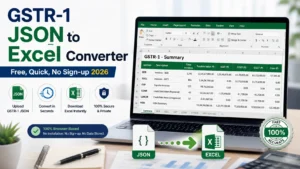 GSTR 1 JSON to Excel Converter