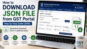 How to Download JSON File from GST Portal