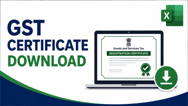 Download GST Certificate from the GST Portal