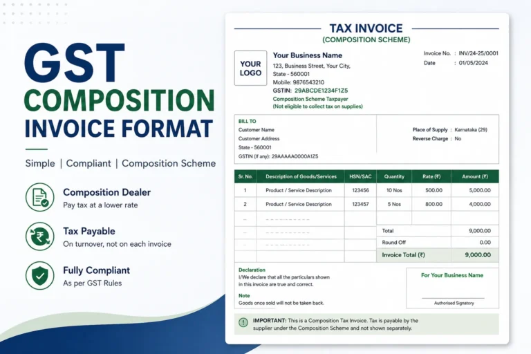GST Composition Invoice Format