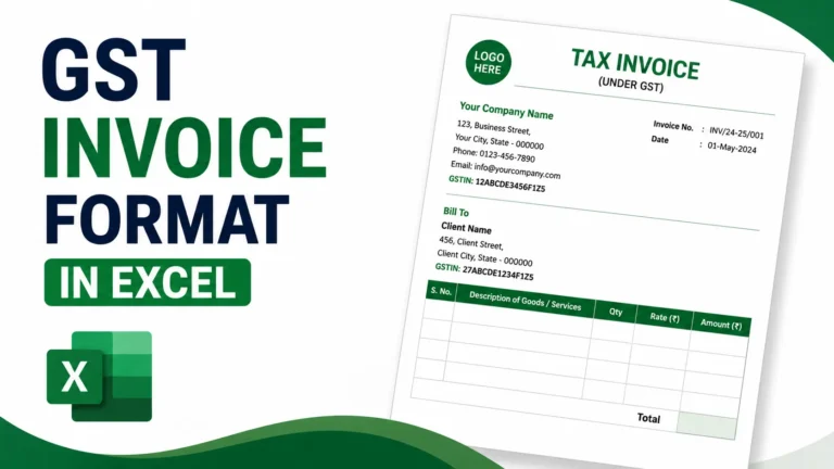 GST Invoice Format in Excel (Download Free Templates)