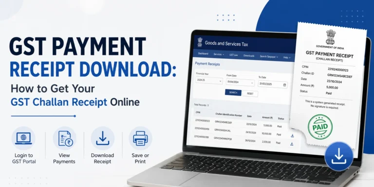 GST Payment Receipt Download How to Get Your GST Challan Receipt Online