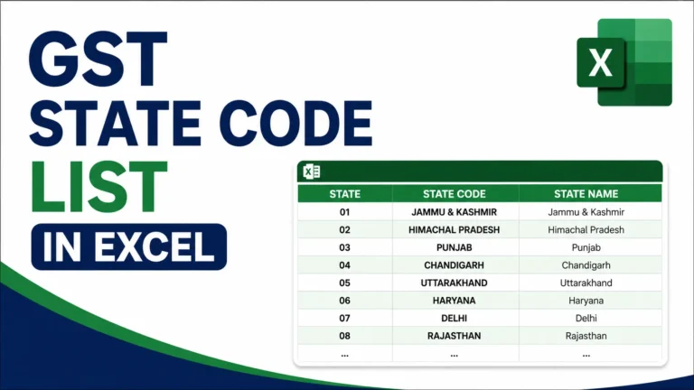 GST State Code List 2026 Complete List of All 38 Codes