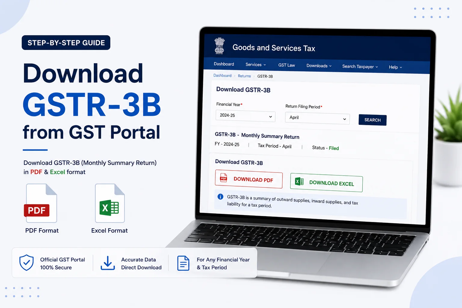 How to Download GSTR-3B from GST Portal
